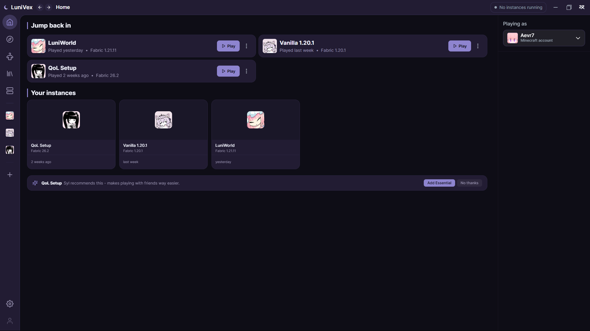 Lunivex Launcher